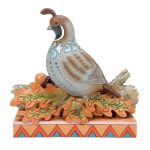 Jim Shore 6016632 Quail Sitting on Leaves Figurine 5.67"