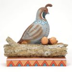 Jim Shore 6016632 Quail Sitting on Leaves Figurine 5.67" - Image 2