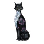Jim Shore 6016635 Vintage Cat with LED Glow Eyes 11.22"