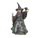 Jim Shore 6016637 Evil Witch with Graveyard Scene Figurine 9.5"
