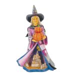 Jim Shore 6016638 Witch Holding Pumpkins LED Figurine 8.27" - Image 2