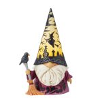 Jim Shore 6016639 Gnome Wizard with LED Scene In Hat Figurine 7.87"