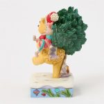 Jim Shore Disney Traditions 6016886 Winne The Pooh & Piglet W/ Christmas Tree Figurine 6.22" - Image 2