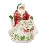 Jim Shore 6017001 Santa W/ Winter Scene Musical Figurine 10"