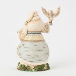 Jim Shore 6017171 White Woodland Santa W/ Owl Figurine 8.23" - Image 2