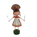 Lori Mitchell 16720 Turkey Time Thanksgiving Girl Figurine 7.25"