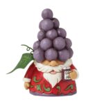 Jim Shore 6016527 Grapes Gnome Figurine 3.94"