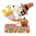 Jim Shore Peanuts 6016579 Snoopy Cornucopia Figurine 5.31"