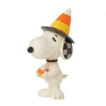 Jim Shore Peanuts 6016582 Snoopy Candy Corn Hat Mini Figurine 3.74"