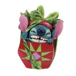 Jim Shore 6016884 Stitch Tearing Open Present Figurine 5"