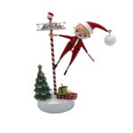 Lori Mitchell 17269 Swinging Into Christmas Figurine 7"
