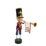 Lori Mitchell 17271 Announcing Christmas Soldier W/ Trumpet Figurine 8.25"