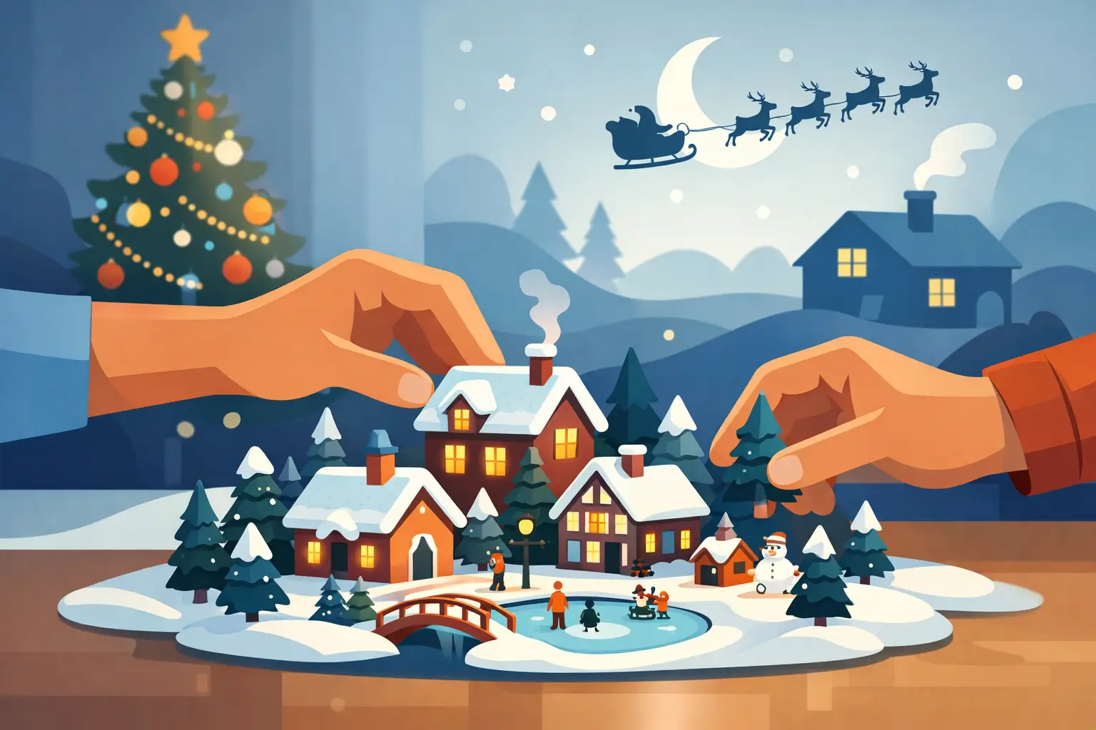 How to Start a Christmas Village at Home